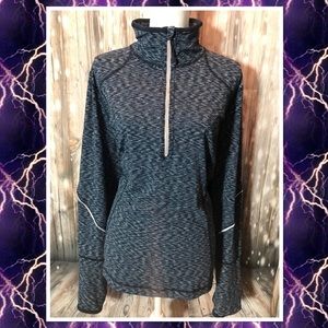 Zella NWOT Heathered Navy Workout Jacket